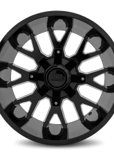 Hardrock Offroad Affliction Aluminum Wheel 20x12 8x170 -44 125.2 Gloss Black                                     - H700-201270144GB - Image 4