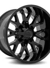 Hardrock Offroad Affliction Aluminum Wheel 20x12 8x170 -44 125.2 Gloss Black                                     - H700-201270144GB - Image 2