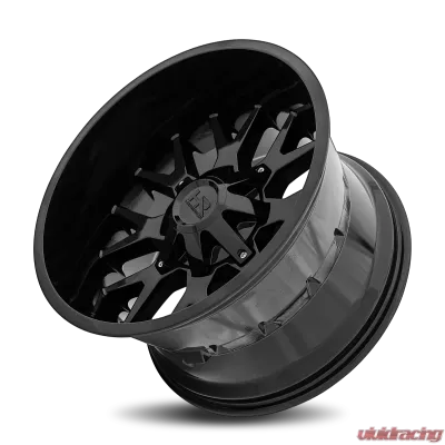 Hardrock Offroad Affliction Aluminum Wheel 20x12 8x170 -44 125.2 Gloss Black - H700-201270144GB