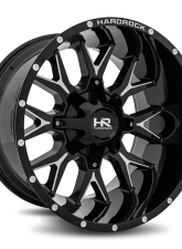Hardrock Offroad Affliction Aluminum Wheel 20x12 8x180 -44 124.3 Gloss Black Milled                                     - H700-201278144GBM - Image 2
