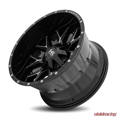 Hardrock Offroad Affliction Aluminum Wheel 20x12 5x150 | 5x139.7 | 5x5.5 -44 110.3 Gloss Black Milled - H700-201297144GBM