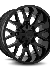 Hardrock Offroad Affliction Aluminum Wheel 20x9 6x135/139.7 0 108 Gloss Black                                     - H700-209037000GB - Image 2