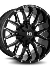 Hardrock Offroad Affliction Aluminum Wheel 20x9 5x127/139.7 0 87 Gloss Black Milled                                     - H700-209052000GBM - Image 2