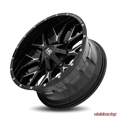 Hardrock Offroad Affliction Aluminum Wheel 20x9 5x127/139.7 0 87 Gloss Black Milled - H700-209052000GBM