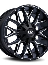 Hardrock Offroad Affliction Aluminum Wheel 20x9 8x180 0 124.3 Satin Black Milled                                     - H700-209078000BM - Image 2
