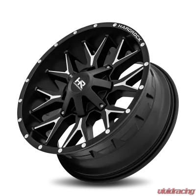 Hardrock Offroad Affliction Aluminum Wheel 20x9 8x180 0 124.3 Satin Black Milled - H700-209078000BM