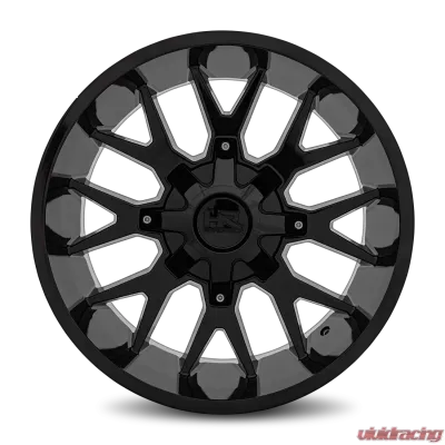 Hardrock Offroad Affliction Aluminum Wheel 20x9 8x165 0 125.2 Gloss Black - H700-209081000GB