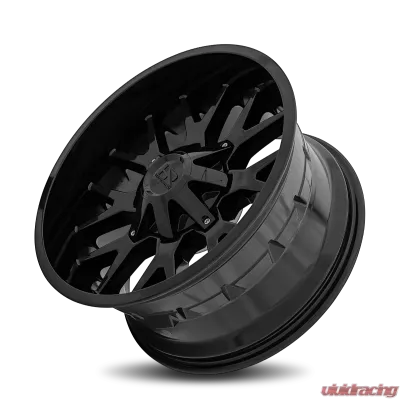 Hardrock Offroad Affliction Aluminum Wheel 20x9 8x165 0 125.2 Gloss Black - H700-209081000GB