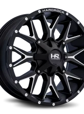 Hardrock Offroad Affliction Aluminum Wheel 20x9 5x150 | 5x139.7 | 5x5.5 18 110.3 Satin Black Milled                                     - H700-209097018BM - Image 2