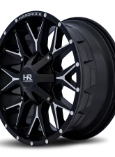 Hardrock Offroad Affliction Aluminum Wheel 20x9 5x150 | 5x139.7 | 5x5.5 18 110.3 Satin Black Milled                                     - H700-209097018BM - Image 3