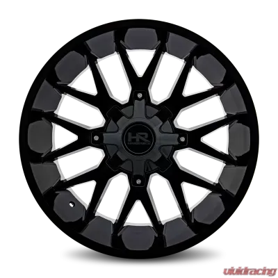 Hardrock Offroad Affliction Aluminum Wheel 22x10 5x127/139.7 -19 87 Gloss Black - H700-221052119GB