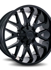Hardrock Offroad Affliction Aluminum Wheel 22x10 5x127/139.7 -19 87 Gloss Black                                     - H700-221052119GB - Image 2