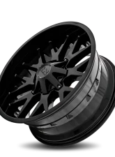Hardrock Offroad Affliction Aluminum Wheel 22x10 5x150 | 5x139.7 | 5x5.5 -19 110.3 Gloss Black                                     - H700-221097119GB - Image 4