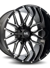 Hardrock Offroad Affliction Aluminum Wheel 24x14 5x127/139.7 -76 87 Gloss Black Milled                                     - H700-241452176GBM - Image 2