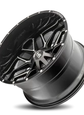 Hardrock Offroad Affliction Aluminum Wheel 24x14 5x127/139.7 -76 87 Gloss Black Milled                                     - H700-241452176GBM - Image 4