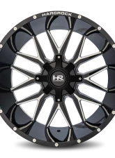 Hardrock Offroad Affliction Aluminum Wheel 24x14 8x165.1 -76 125.2 Gloss Black Milled                                     - H700-241481176GBM - Image 4