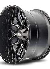 Hardrock Offroad Affliction Aluminum Wheel 24x14 8x165.1 -76 125.2 Gloss Black Milled                                     - H700-241481176GBM - Image 3