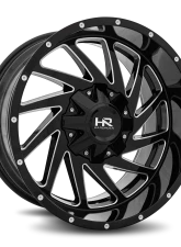 Hardrock Offroad Crusher Aluminum Wheel 20x10 8x170 -19 125.2 Gloss Black Milled                                     - H704-201070119GBM - Image 2