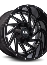 Hardrock Offroad Crusher Aluminum Wheel 20x12 8x170 -44 125.2 Gloss Black Milled                                     - H704-201270144GBM - Image 2