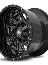Hardrock Offroad Crusher Aluminum Wheel 20x12 8x170 -44 125.2 Gloss Black Milled                                     - H704-201270144GBM - Image 3
