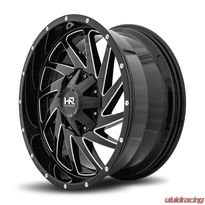 Hardrock Offroad Crusher Aluminum Wheel 20x9 6x135/139.7 0 108 Gloss Black Milled - H704-209037000GBM