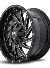 Hardrock Offroad Crusher Aluminum Wheel 20x9 8x170 0 125.2 Gloss Black Milled                                     - H704-209070000GBM - Image 3