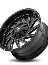 Hardrock Offroad Crusher Aluminum Wheel 20x9 8x170 0 125.2 Gloss Black Milled                                     - H704-209070000GBM - Image 4