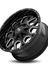 Hardrock Offroad Gunner Aluminum Wheel 20x9 6x135/139.7 0 108 Gloss Black Milled                                     - H705-209037000GBM - Image 4