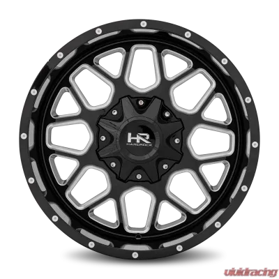Hardrock Offroad Gunner Aluminum Wheel 20x9 5x127/139.7 0 87 Gloss Black Milled - H705-209052000GBM
