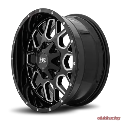 Hardrock Offroad Gunner Aluminum Wheel 20x9 5x127/139.7 0 87 Gloss Black Milled - H705-209052000GBM