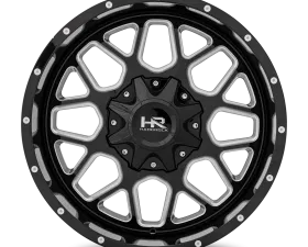 Hardrock Offroad Gunner Aluminum Wheel 20x9 5x150 | 5x139.7 | 5x5.5 0 110.3 Gloss Black Milled