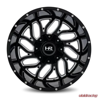 Hardrock Offroad Destroyer Aluminum Wheel 20x12 6x135/139.7 -51 108 Gloss Black Milled - H707-201237151GBM