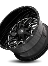 Hardrock Offroad Destroyer Aluminum Wheel 20x12 6x135/139.7 -51 108 Gloss Black Milled                                     - H707-201237151GBM - Image 4