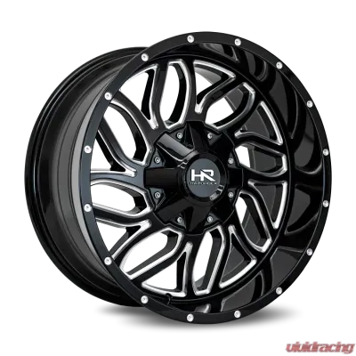 Hardrock Offroad Destroyer Wheel 20x10 5x150 | 5x139.7 | 5x5.5 -19 110.3 Gloss Black Milled - H707-201097119GBM
