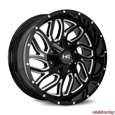 Hardrock Offroad Destroyer Wheel 20x9 6x135/139.7 0 108 Gloss Black Milled - H707-209037000GBM