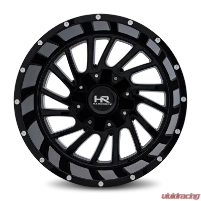 Hardrock Offroad Overdrive Aluminum Wheel 20x12 5x127/139.7 -51 87 Gloss Black - H708-201252151GB