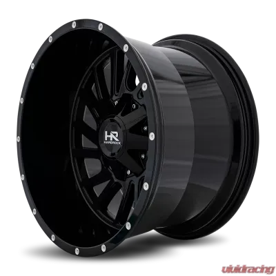 Hardrock Offroad Overdrive Aluminum Wheel 20x12 5x127/139.7 -51 87 Gloss Black - H708-201252151GB