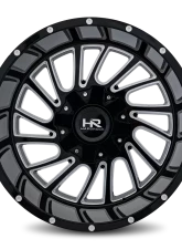 Hardrock Offroad Overdrive Aluminum Wheel 20x12 8x170 -51 125.2 Gloss Black Milled                                     - H708-201270151GBM - Image 4