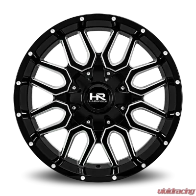 Hardrock Offroad Commander Aluminum Wheel 20x10 6x135/139.7 -19 108 Gloss Black Milled - H709-201037119GBM