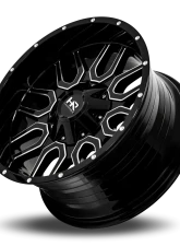 Hardrock Offroad Commander Aluminum Wheel 20x10 6x135/139.7 -19 108 Gloss Black Milled                                     - H709-201037119GBM - Image 4