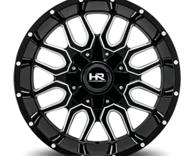 Hardrock Offroad Commander Aluminum Wheel 20x12 5x127/139.7 -51 87 Gloss Black Milled