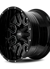Hardrock Offroad Commander Aluminum Wheel 20x12 5x127/139.7 -51 87 Gloss Black Milled                                     - H709-201252151GBM - Image 3
