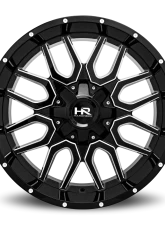 Hardrock Offroad Commander Aluminum Wheel 22x10 6x135/139.7 -19 108 Gloss Black Milled                                     - H709-221037119GBM - Image 4