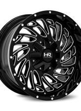 Hardrock Offroad Attack Aluminum Wheel 20x10 5x127/139.7 -19 87 Gloss Black Milled                                     - H710-201052119GBM - Image 2