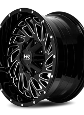 Hardrock Offroad Attack Aluminum Wheel 20x10 8x170 -19 125.2 Gloss Black Milled                                     - H710-201070119GBM - Image 3