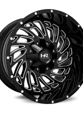 Hardrock Offroad Attack Aluminum Wheel 20x12 8x170 -51 125.2 Gloss Black Milled                                     - H710-201270151GBM - Image 2