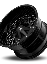 Hardrock Offroad Attack Aluminum Wheel 20x12 8x165.1 -51 125.2 Gloss Black Milled                                     - H710-201281051GBM - Image 4