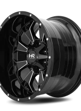 Hardrock Offroad Devastator Aluminum Wheel 20x10 8x170 -19 125.2 Gloss Black Milled                                     - H711-201070119GBM - Image 3