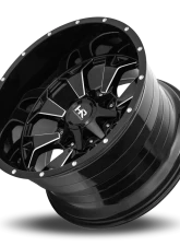 Hardrock Offroad Devastator Aluminum Wheel 20x10 8x170 -19 125.2 Gloss Black Milled                                     - H711-201070119GBM - Image 4