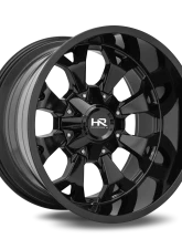 Hardrock Offroad Devastator Aluminum Wheel 22x10 8x170 -25 125.2 Gloss Black                                     - H711-221070125GB - Image 2